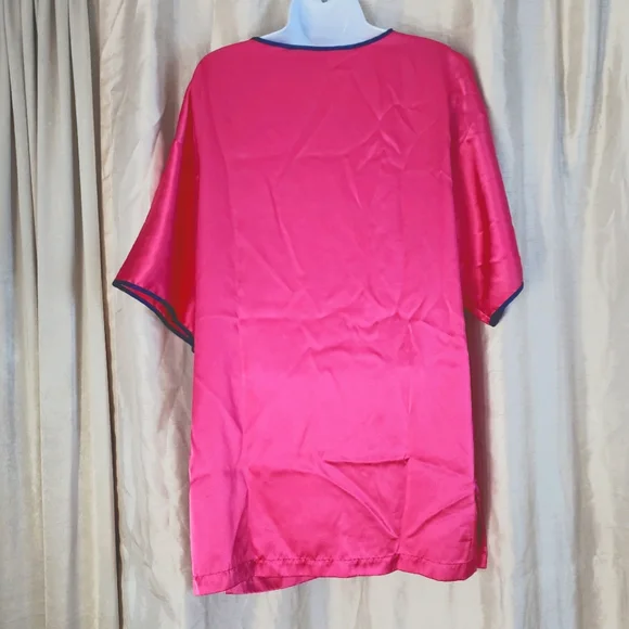NWOT Victoria's Secret pink satin oversize night shirt night gown Womens… - Picture 2 of 4